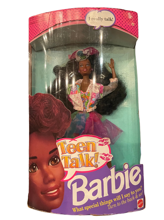 Teen Talk Barbie, African American rare doll - “Math Class Is Tough!”